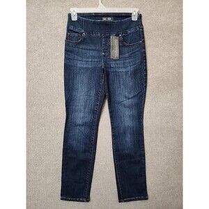 Lee Sculpting Slim Fit Slim Leg Jeans Womens 8 Blue Pull On Stretch Slimming NEW